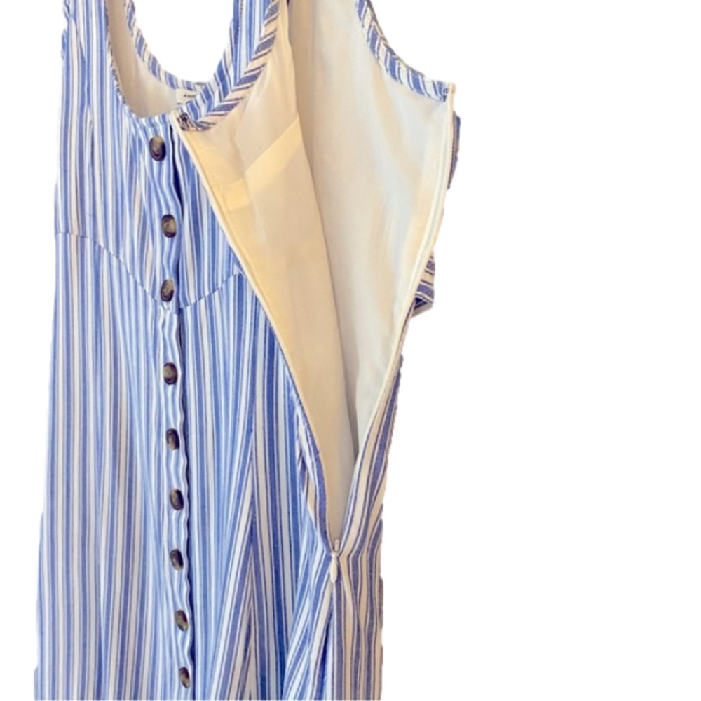 AMERICAN EAGLE Tank Dress Tie Back Sleeveless Stripe Blue/White Women Size XS - Picture 7 of 13